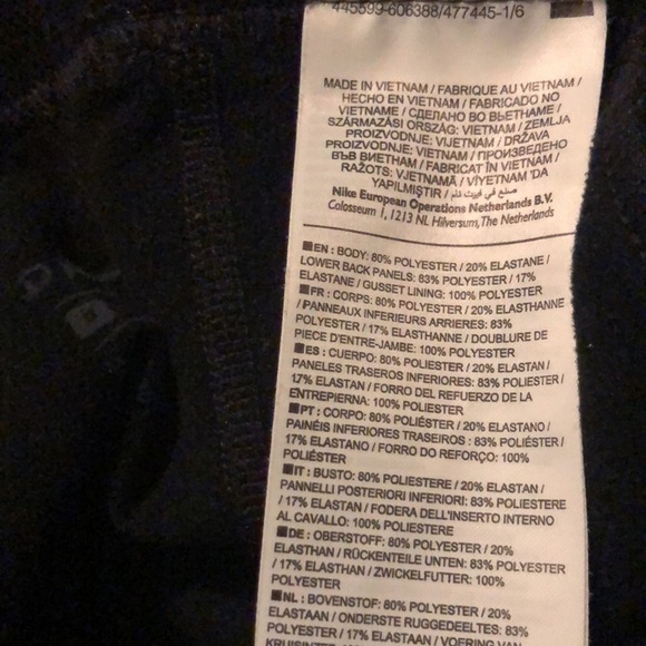 𝅺woman nike pro black leggings small - Picture 6 of 6